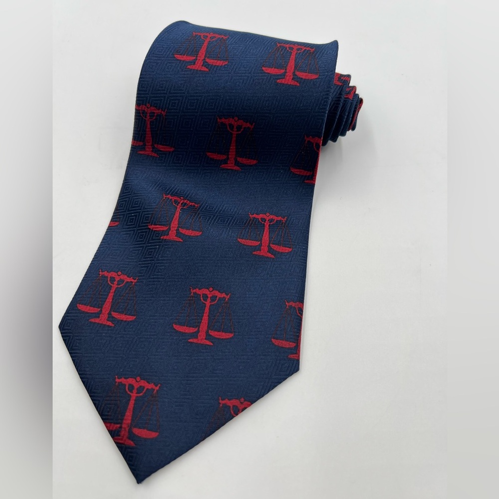 Men’s A. Roger’s handmade. scales of justice. Blue‎ and red. No holes or stains.